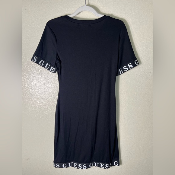 GUESS Black Short Sleeve dress size L - Picture 2 of 7